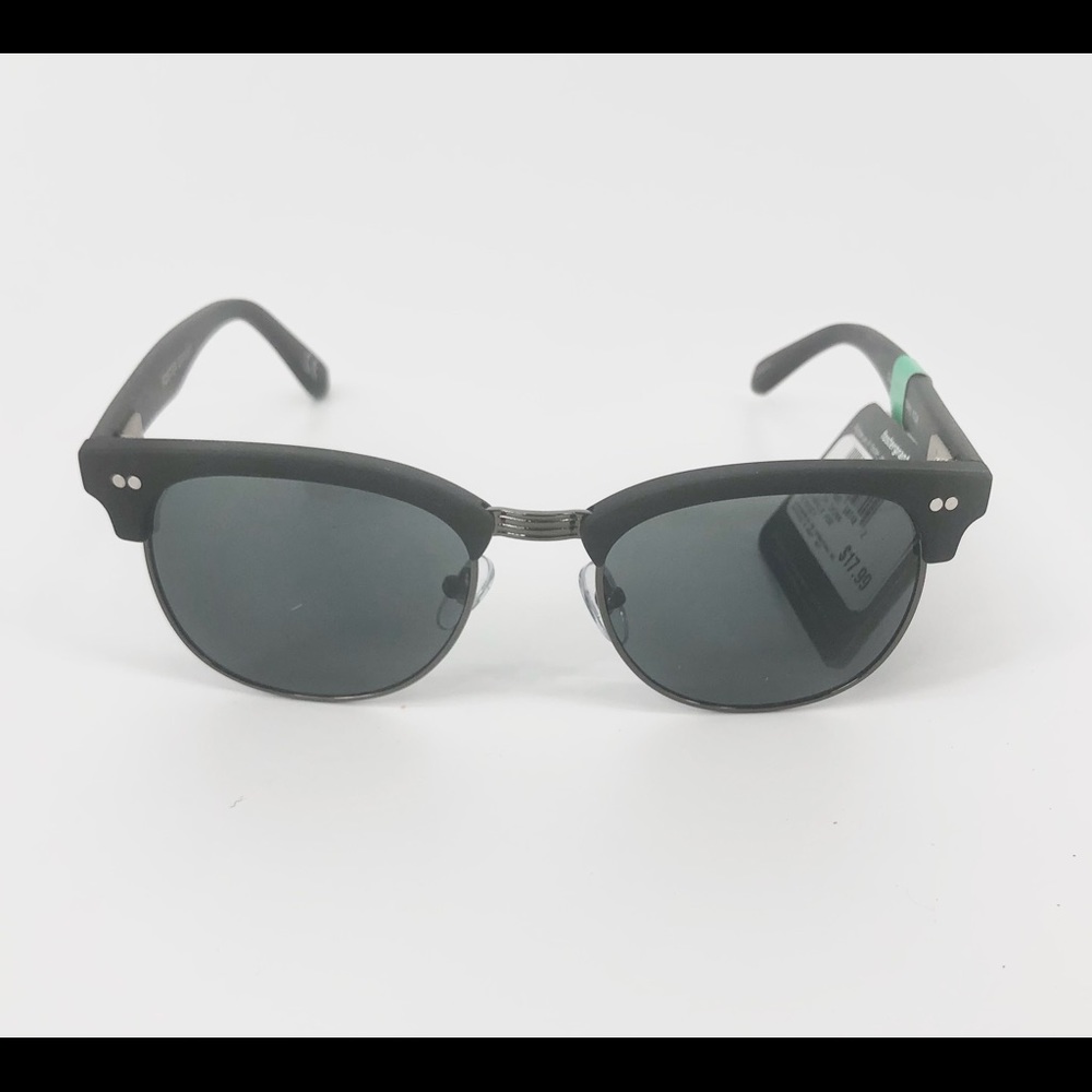 Foster Grant Black Clubmaster Scratch & Impact Resistant Lens Sunglasses